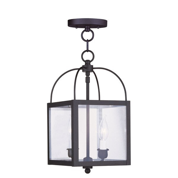 Milford 2 Light Black Convertible Mini P