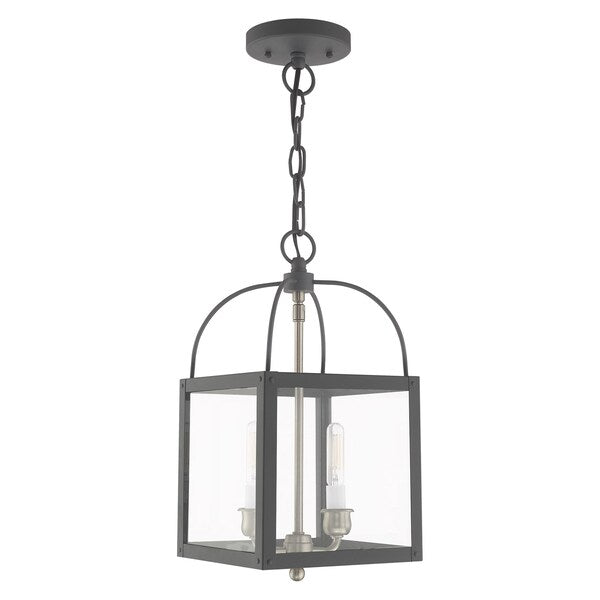 Milford 2 Light Scandinavian Gray Convertible Pendant/Ceiling Mount