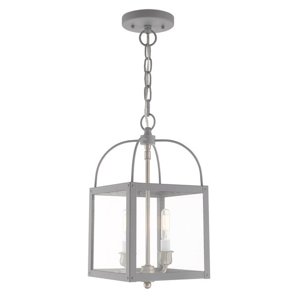 Milford 2 Light Nordic Gray Convertible Mini Pendant/Ceiling Mount