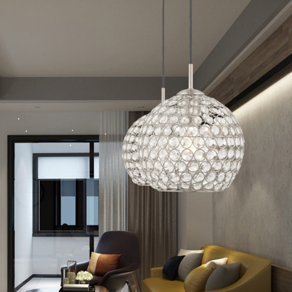 Cassandra 1 Light Brushed Nickel Mini Pendant