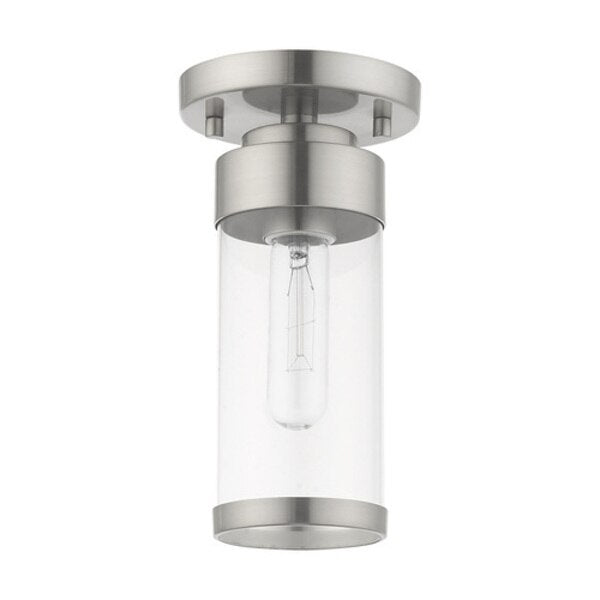 Hillcrest 1 Light Brushed Nickel Ceiling