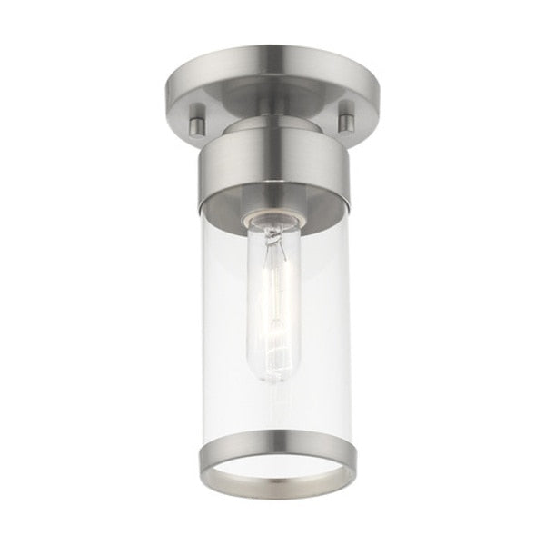 Hillcrest 1 Light Brushed Nickel Ceiling