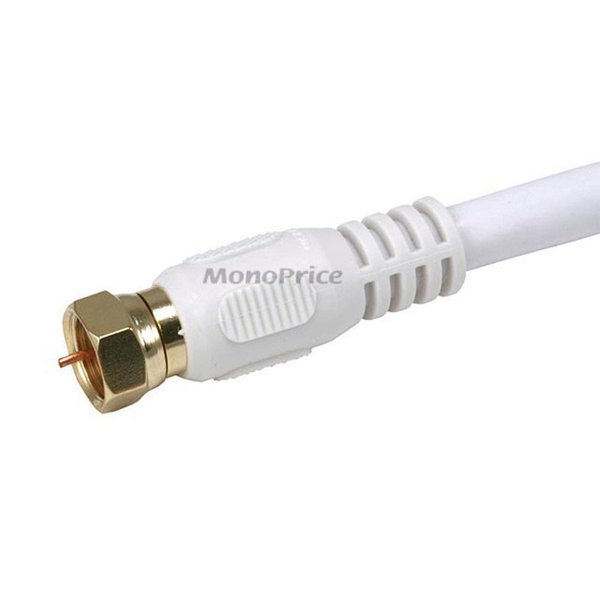Coaxial Cable, RG-6, 6 ft., White