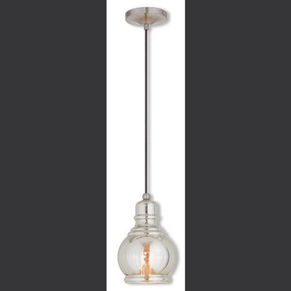 Art Glass Mini Pendants 1 Light Brushed