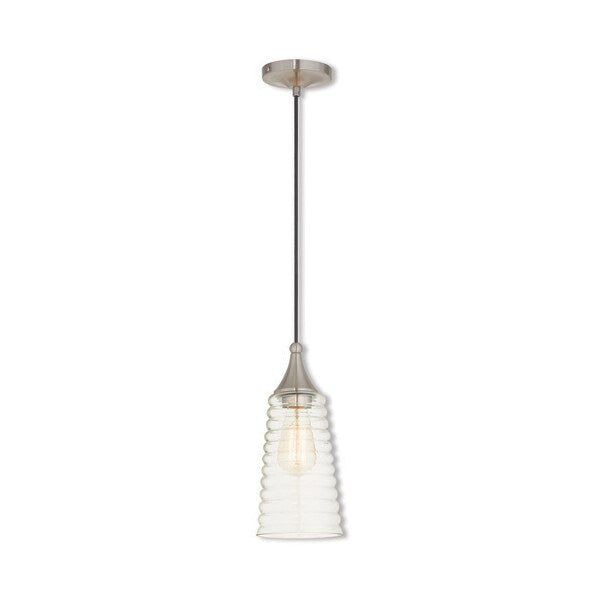 Art Glass Mini Pendants 1 Light Brushed