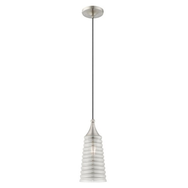 Art Glass Mini Pendants 1 Light Brushed