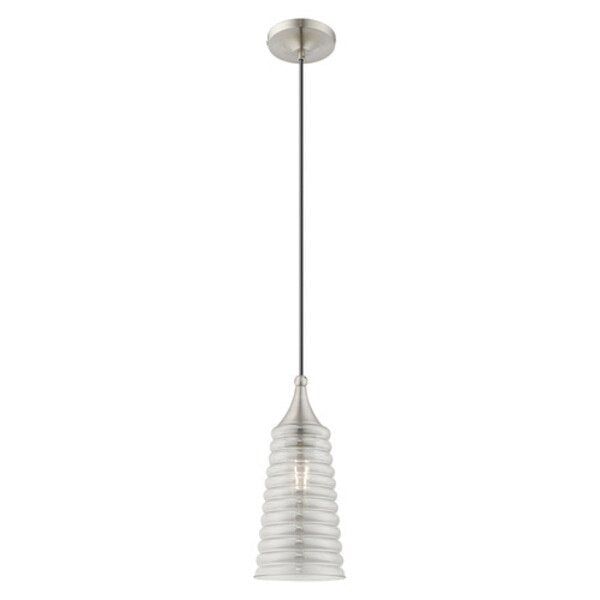 Art Glass Mini Pendants 1 Light Brushed