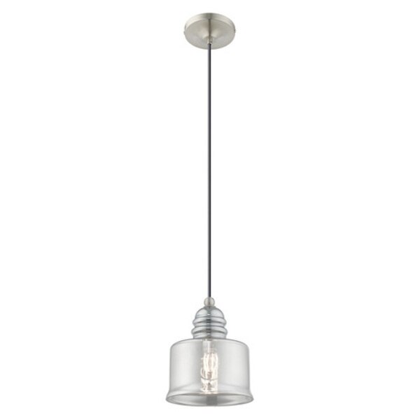 Art Glass Mini Pendants 1 Light Brushed