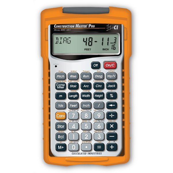 Construction Calculator, Pro, 5 5/8x3 In