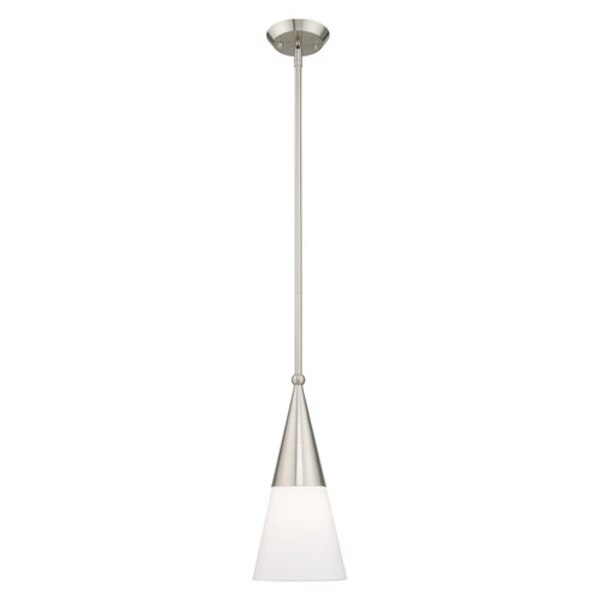 Stockholm 1 Light Brushed Nickel Mini Pe