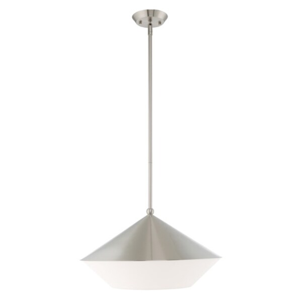 Stockholm 1 Light Brushed Nickel Pendant