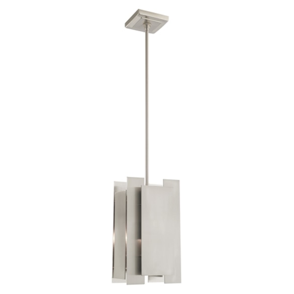 Varick 1 Light Brushed Nickel Mini Penda