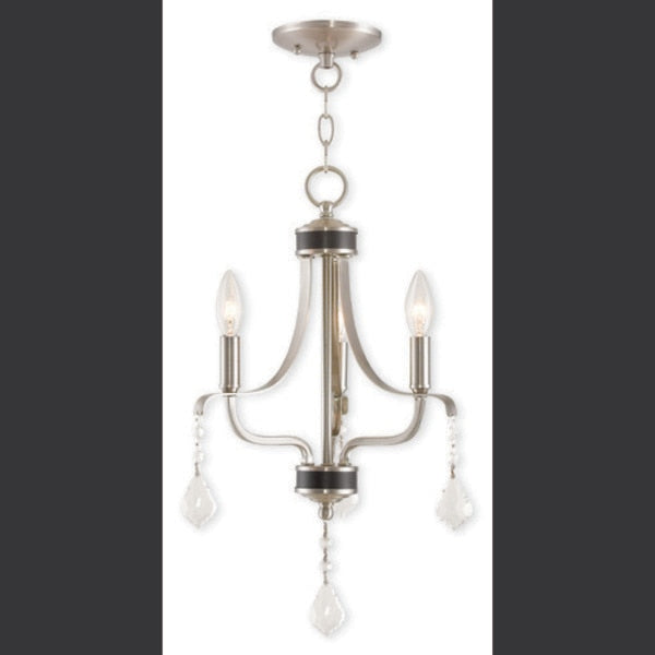 Laurel 3 Light Brushed Nickel Mini Chandelier