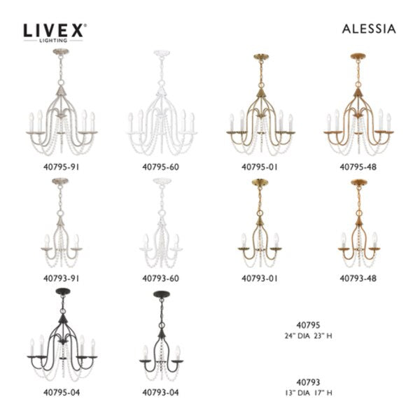 Alessia 3 Light Antique Brass Mini Chandelier