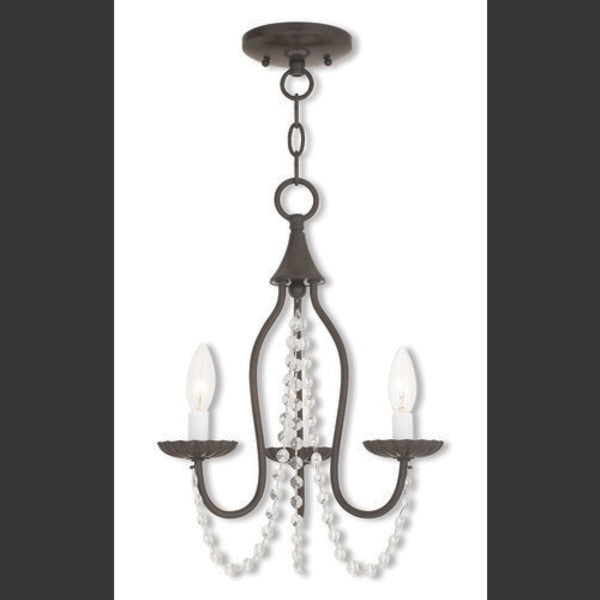 Alessia 3 Light English Bronze Mini Chandelier