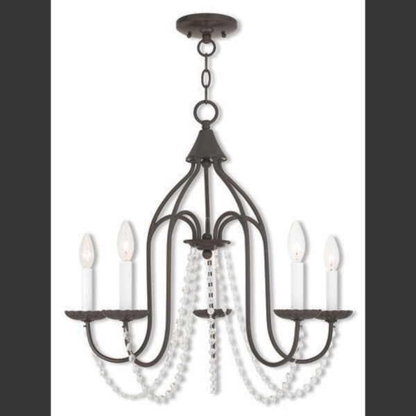 Alessia 5 Light English Bronze Chandelier