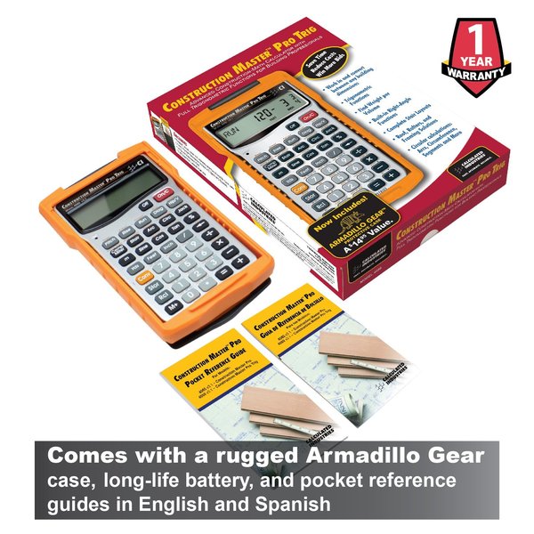 Construction Calculator, 6 Lx3 1/4 In W