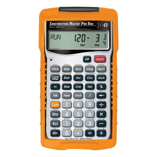 Construction Calculator, 6 Lx3 1/4 In W