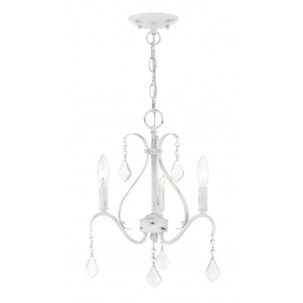 Antique White with Clear Crystals Chande