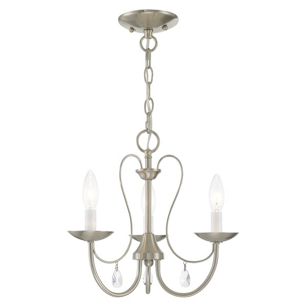 Mirabella 3 Light Brushed Nickel Chandelier