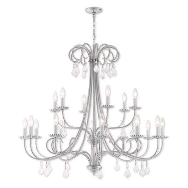 Daphne 18 Light Polished Chrome Foyer Chandelier