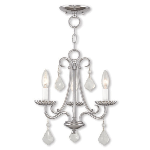 Daphne 3 Light Polished Chrome Mini Chandelier
