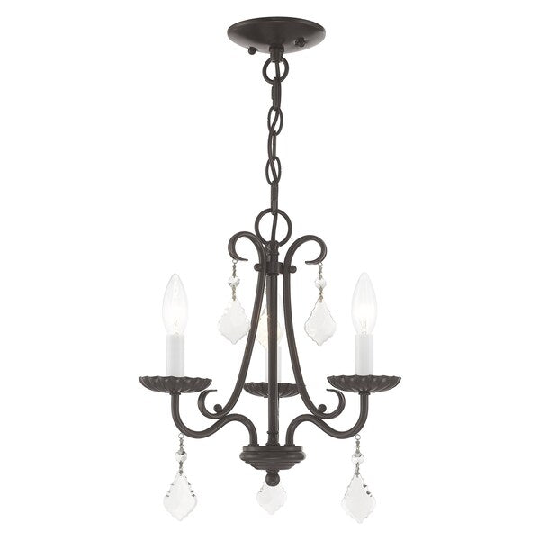 Daphne 3 Light English Bronze Mini Chand