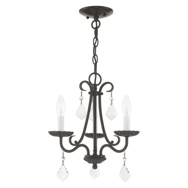 Daphne 3 Light English Bronze Mini Chand