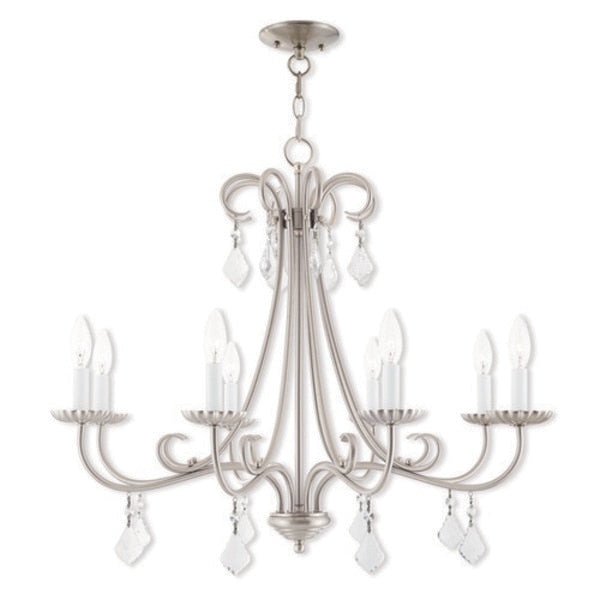 Daphne 8 Light Brushed Nickel Chandelier