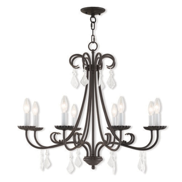 Daphne 8 Light English Bronze Chandelier