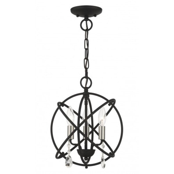 Black Convertible Chandelier / Semi Flus