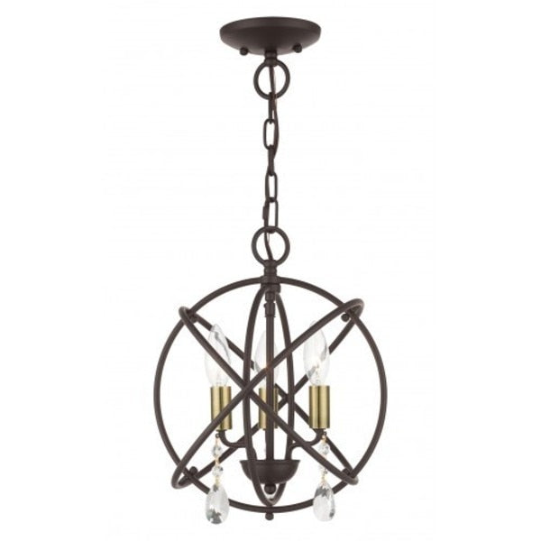 Bronze Convertible Chandelier / Semi Flu