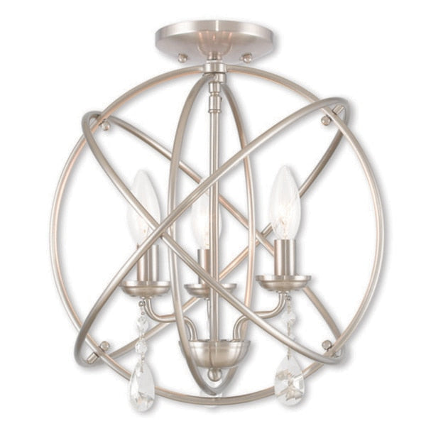 Aria 3 Light Brushed Nickel Convertible
