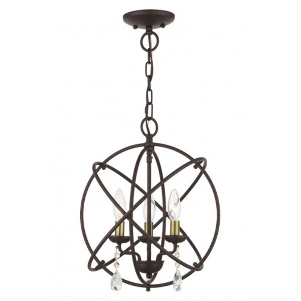 Bronze Convertible Chandelier / Semi Flu
