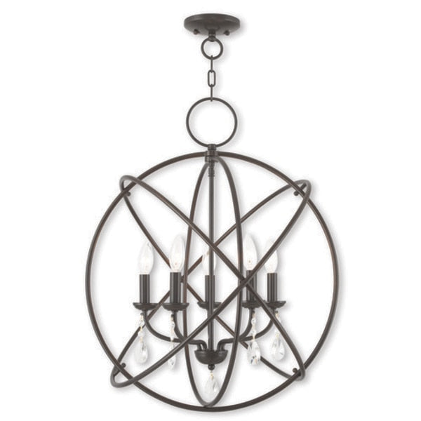 Aria 5 Light English Bronze Chandelier