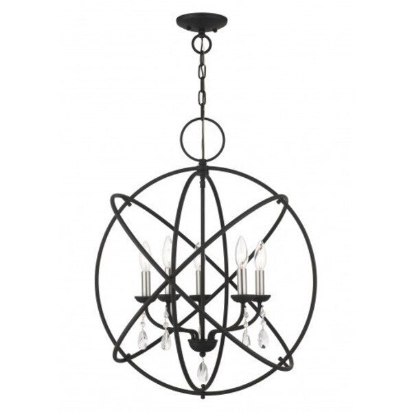 Black Chandelier, 5 Light