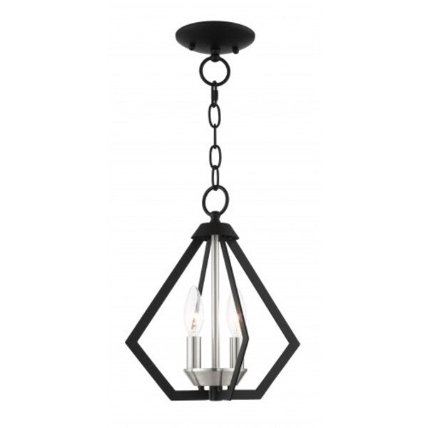 Black w/Brushed Nickel Cluster Convertib