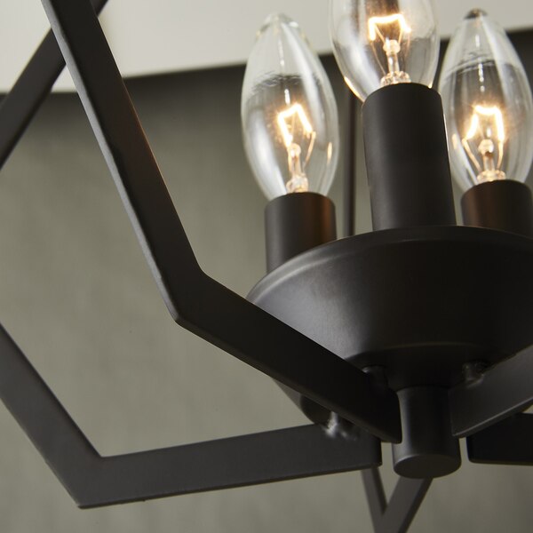 Prism 3 Light Bronze Convertible Mini Chandelier/Ceiling Mount