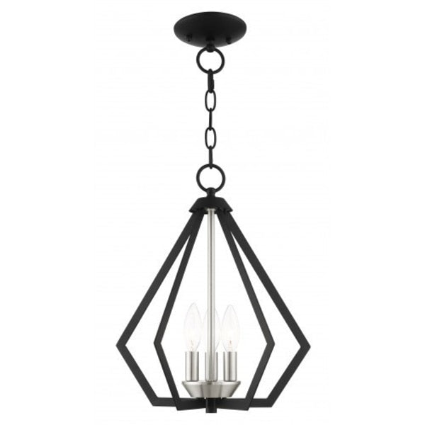 Black w/Brushed Nickel Cluster Convertib