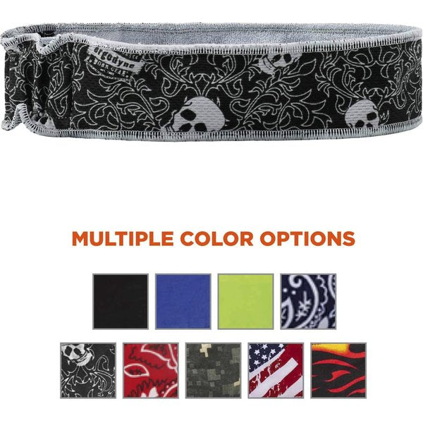 Bandana, Black/White, Skulls