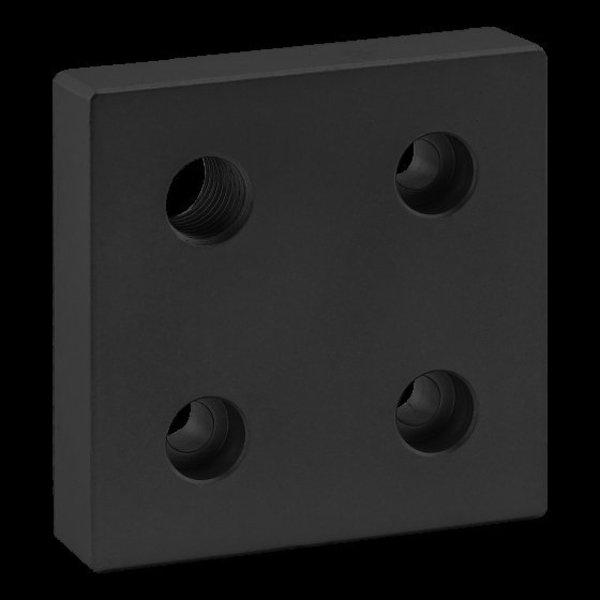 Base Plate 80mm X 80mm W/M16 Corner Tap