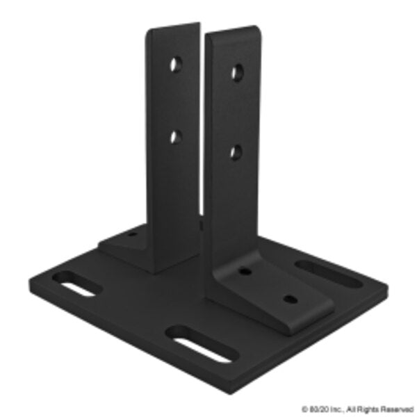 Black 40-4040 Floor Mount Base Plate