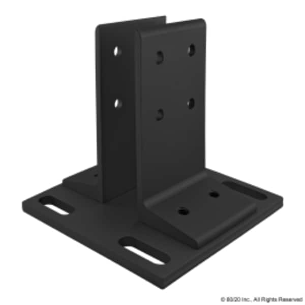 Black 40-4080 Floor Mount Base Plate
