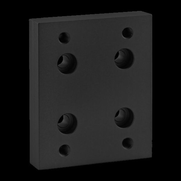 Blk 40 S Flange Mount Caster Base Plate