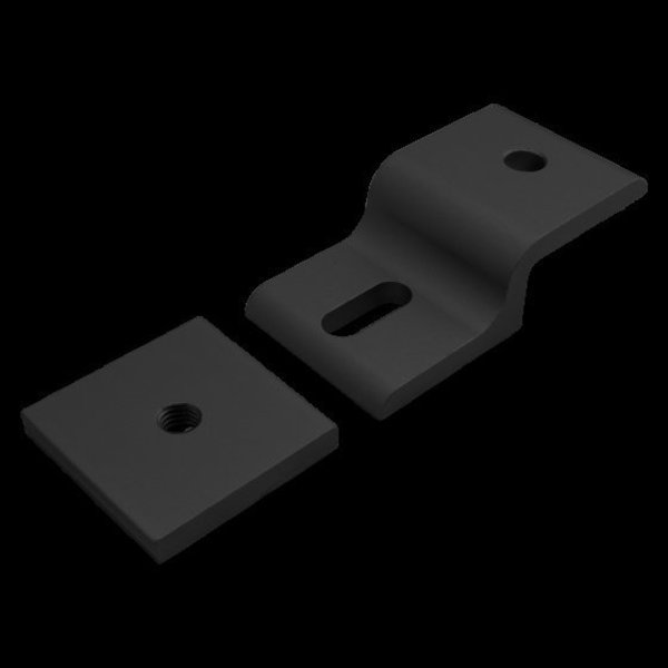 Single 40mm Mesh Retainer W/Back Plate