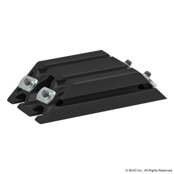 Support, 45 Deg, 40-4080X160mm, Blk Ano