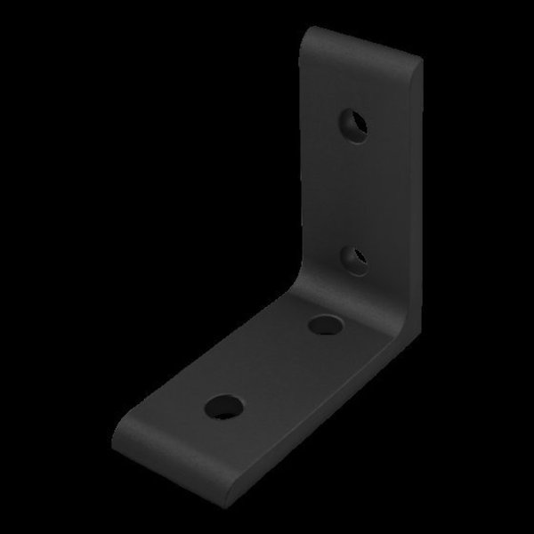 Black 40 S 4 Hole Inside Corner Bracket