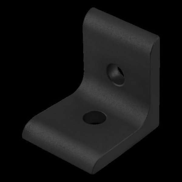 Black 40 S 2 Hole Inside Corner Bracket