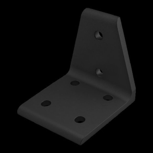 Blk 40S 6 Hole Ctr Inside Corner Bracket