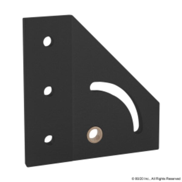 Black 40S 90 Deg Left Hand Pivot Bracket